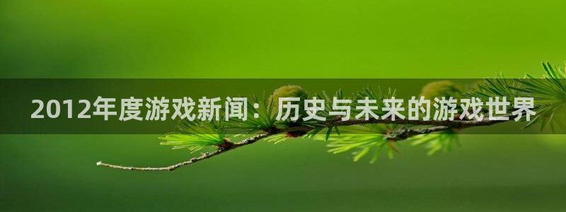 长征娱乐怎么注册：2012年度游戏新闻：历史与未来的游戏世界
